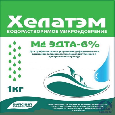 Удобрение ХЕЛАТЭМ Mg 6 Mg EDTA (ЭДТА) 6% купить  в Новокузнецке